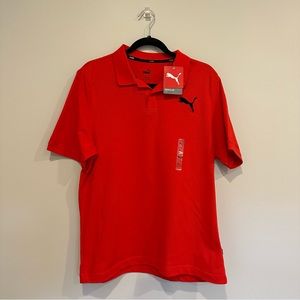 PUMA regular fit polo for men. Size large.